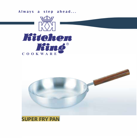 KK Metal Finish Super Fry pan Bottom Groove (7 Inche) 18 CM
